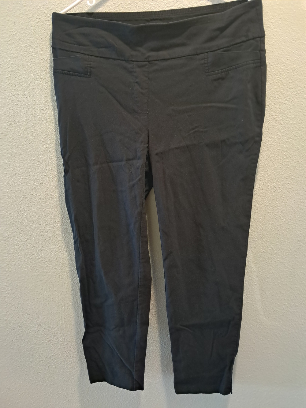 Zac & Rachel Black Cropped Ponte Ankle Pants